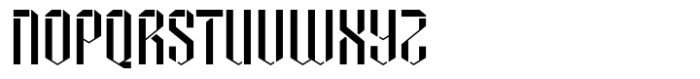 Hexagreat Stencil Font UPPERCASE