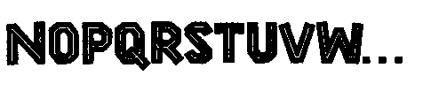 Hexen Craft Hollow Regular Font UPPERCASE