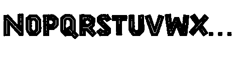Hexen Craft Hollow Regular Font LOWERCASE