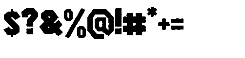 Hexen Craft Regular Font OTHER CHARS