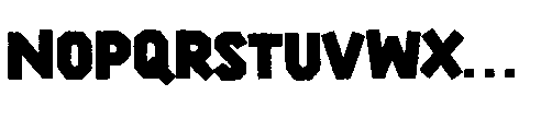 Hexen Craft Regular Font LOWERCASE