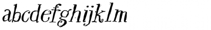 Hexenhammer Italic Font LOWERCASE