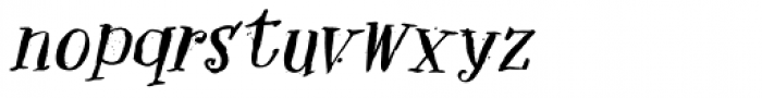 Hexenhammer Italic Font LOWERCASE