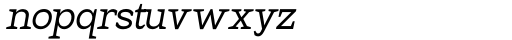 Hexi Oblique Font LOWERCASE