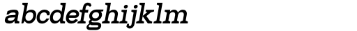 Hexi Semi Bold Oblique Font LOWERCASE