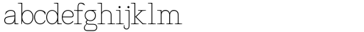 Hexi Thin Font LOWERCASE