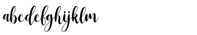 Hey Baby Script Font LOWERCASE