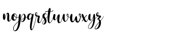 Hey Baby Script Font LOWERCASE