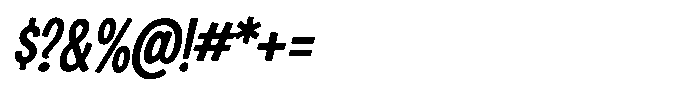 Hey Chuck Chuck Regular Italic Font OTHER CHARS