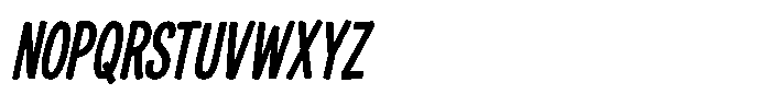 Hey Chuck Chuck Regular Italic Font UPPERCASE