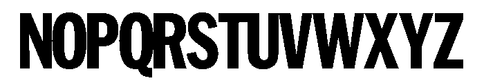 HEXFranklinv02Tyght CondensedExtrabold Instance Font UPPERCASE
