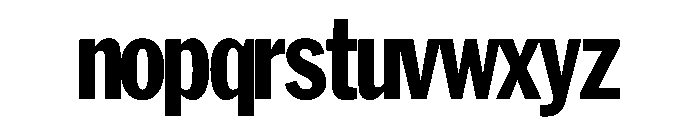 HEXFranklinv02Tyght CondensedExtrabold Instance Font LOWERCASE