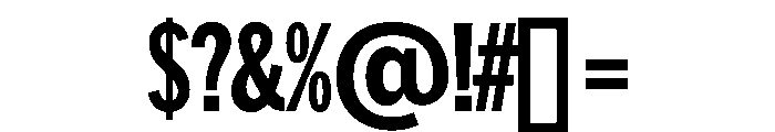 HEXFranklinv02Tyght ExtraCondensedExtrabold Instance Font OTHER CHARS