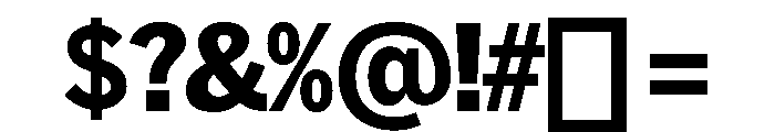 HEXFranklinv02Tyght NarrowExtrabold Instance Font OTHER CHARS