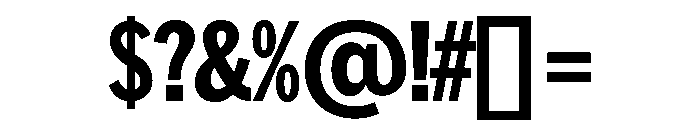 HEXFranklinv02Tyght NotTouchingCondensedExtrabold Instance Font OTHER CHARS