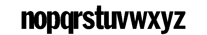 HEXFranklinv02Tyght NotTouchingCondensedExtrabold Instance Font LOWERCASE