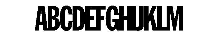 HEXFranklinv02Tyght NotTouchingExtraCondensedExtrabold Instance Font UPPERCASE