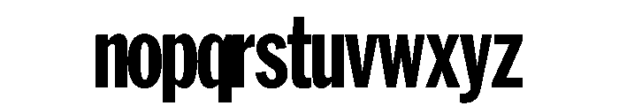 HEXFranklinv02Tyght NotTouchingExtraCondensedExtrabold Instance Font LOWERCASE