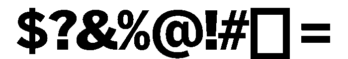 HEXFranklinv02Tyght NotTouchingExtrabold Instance Font OTHER CHARS