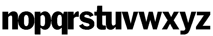 HEXFranklinv02Tyght NotTouchingNarrowExtrabold Instance Font LOWERCASE