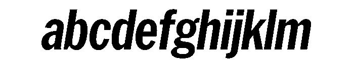 HEXFranklinv03 CondensedBoldItalic Instance FONT