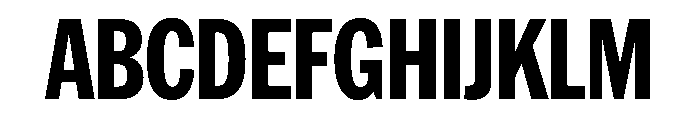 HEXFranklinv03 CondensedExtrabold Instance Font UPPERCASE