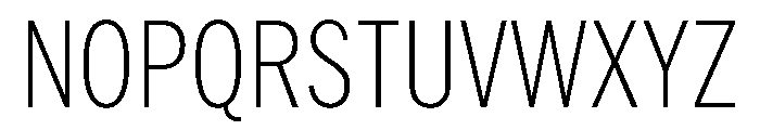 HEXFranklinv03 CondensedExtralight Instance Font UPPERCASE