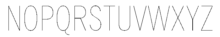 HEXFranklinv03 CondensedHairline Instance Font UPPERCASE