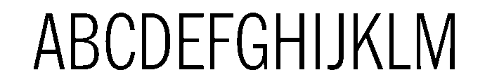 HEXFranklinv03 CondensedLight Instance Font UPPERCASE