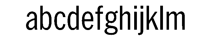 HEXFranklinv03 CondensedRegular Instance FONT