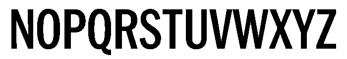 HEXFranklinv03 CondensedSemibold Instance Font UPPERCASE