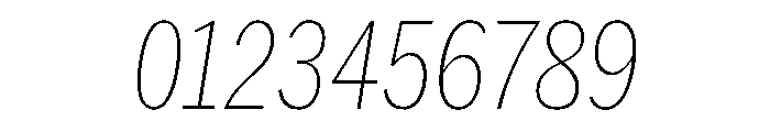 HEXFranklinv03 CondensedThinItalic Instance Font OTHER CHARS