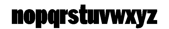 HEXFranklinv03 CondensedUltra Instance Font LOWERCASE