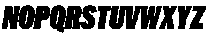 HEXFranklinv03 CondensedUltraItalic Instance Font UPPERCASE