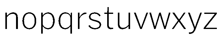 HEXFranklinv03 Extralight Instance Font LOWERCASE