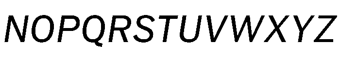 HEXFranklinv03 Italic Instance Font UPPERCASE