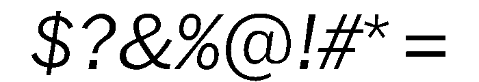 HEXFranklinv03 LightItalic Instance Font OTHER CHARS