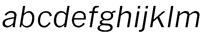 HEXFranklinv03 LightItalic Instance FONT