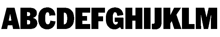 HEXFranklinv03 NarrowBlack Instance Font UPPERCASE