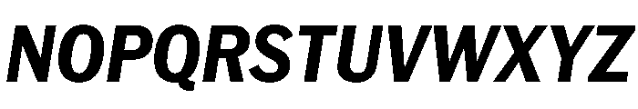HEXFranklinv03 NarrowBoldItalic Instance Font UPPERCASE