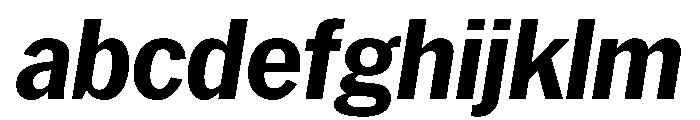 HEXFranklinv03 NarrowBoldItalic Instance FONT