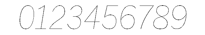 HEXFranklinv03 NarrowHairlineItalic Instance Font OTHER CHARS