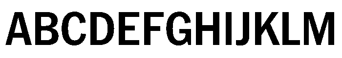 HEXFranklinv03 NarrowSemibold Instance Font UPPERCASE