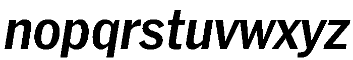 HEXFranklinv03 NarrowSemiboldItalic Instance Font LOWERCASE