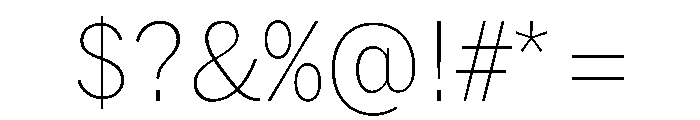 HEXFranklinv03 NarrowThin Instance Font OTHER CHARS