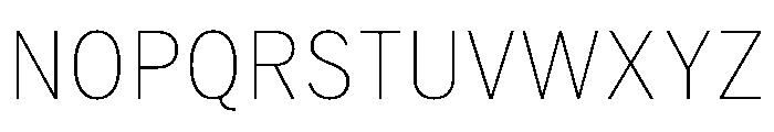HEXFranklinv03 NarrowThin Instance Font UPPERCASE