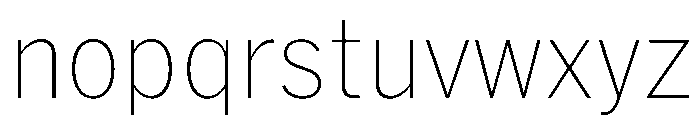 HEXFranklinv03 NarrowThin Instance Font LOWERCASE