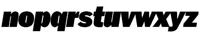 HEXFranklinv03 NarrowUltraItalic Instance Font LOWERCASE