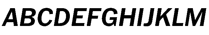 HEXFranklinv03 SemiboldItalic Instance Font UPPERCASE