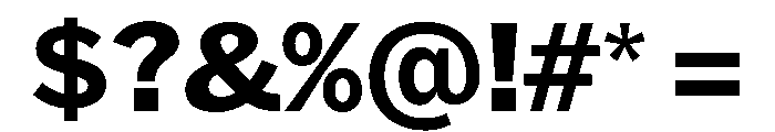 HEXFranklinv03 SemiwideBold Instance Font OTHER CHARS